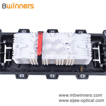 Plastic Fiber Optical Equipment Fiber Splice Closure Up to 144 Cores